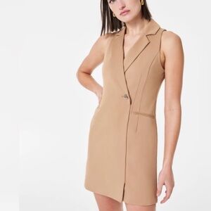 Spanx Ponte Knit The Perfect Vest Dress Toffee XL NWT